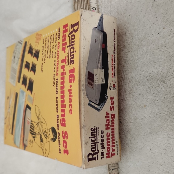 Vintage Raycine Clipper New Old Stock Original Box, Attachments Unused - Picture 7 of 7